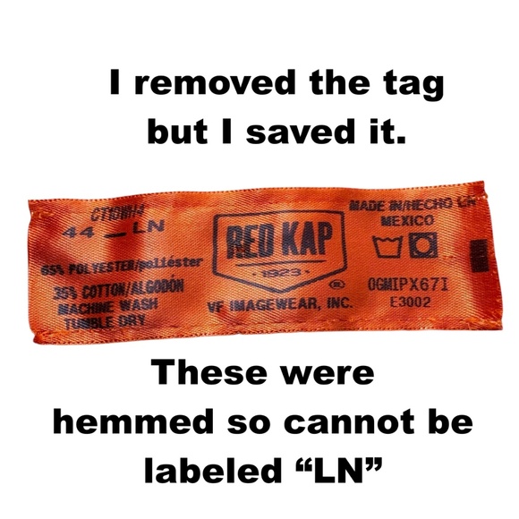 coveralls RED KAP L/XL white poly cotton long sleeve belt loops zip up - Picture 12 of 14